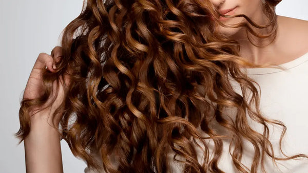 Woman with defined curls